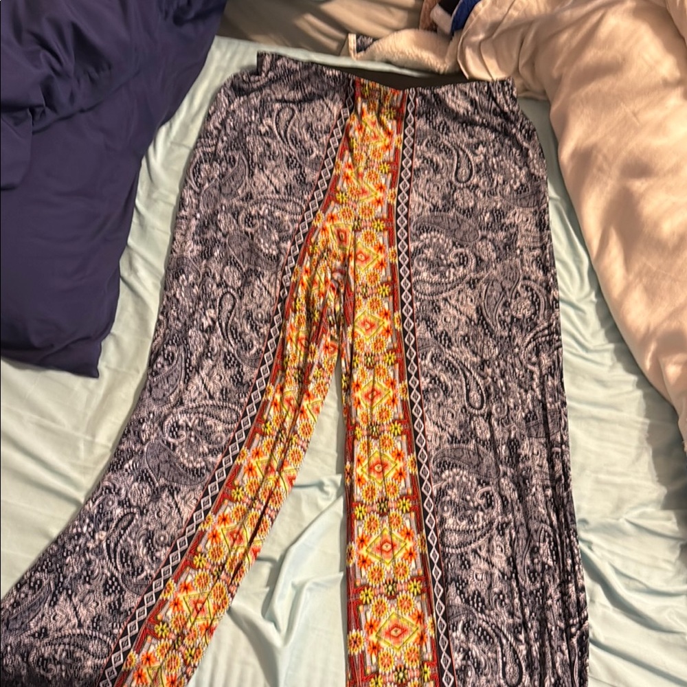 Cato Multicolor Paisley and Geometric Print Pants